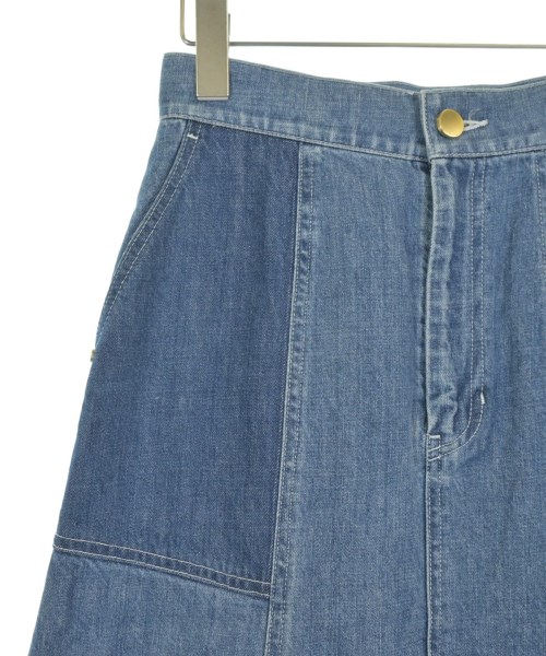 Mame Kurogouchi（マメクロゴウチ）ロング・マキシ丈スカート 青 サイズ:1(S位) レディース/2200614724011