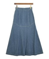 Mame Kurogouchi（マメクロゴウチ）ロング・マキシ丈スカート 青 サイズ:1(S位) レディース/2200614724011