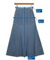 Mame Kurogouchi（マメクロゴウチ）ロング・マキシ丈スカート 青 サイズ:1(S位) レディース/2200614724011