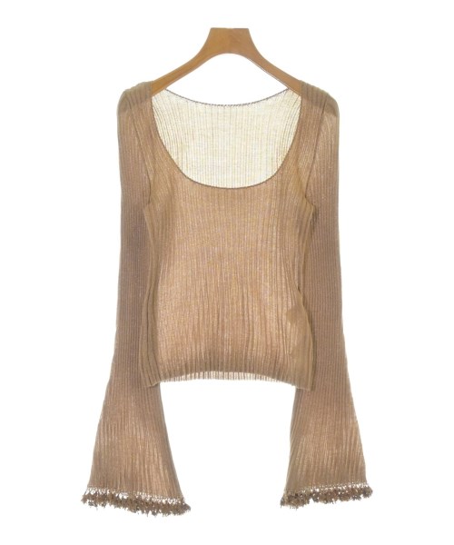 Mame Kurogouchi(マメ　クロゴウチ)ニット・セーター 茶 サイズ:1(S位)/2200668040112