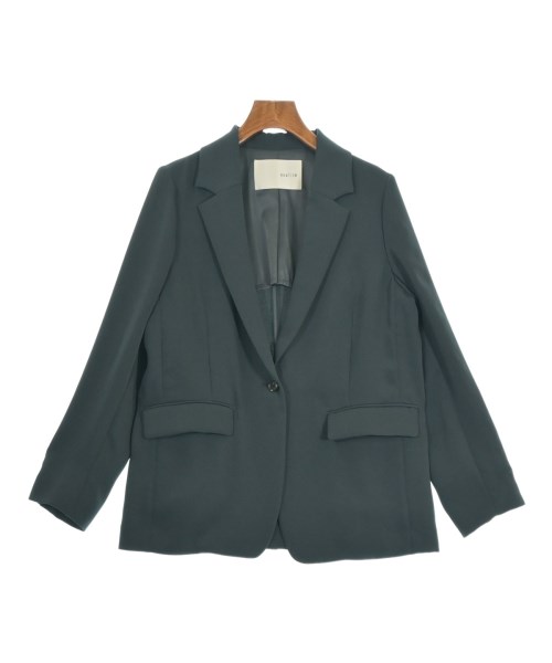 qualite(カリテ)テーラードジャケット グレー サイズ:36(S位)/2200656513017