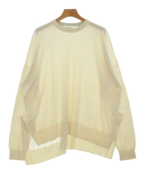 ENFOLD(エンフォルド)ニット・セーター 白 サイズ:38(M位)/2200634092046