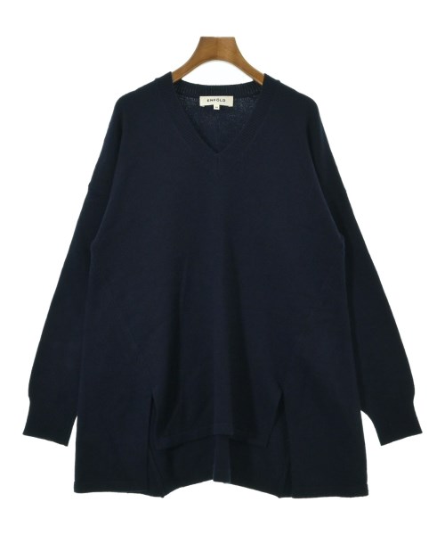ENFOLD(エンフォルド)ニット・セーター 紺 サイズ:36(S位)/2200654518021