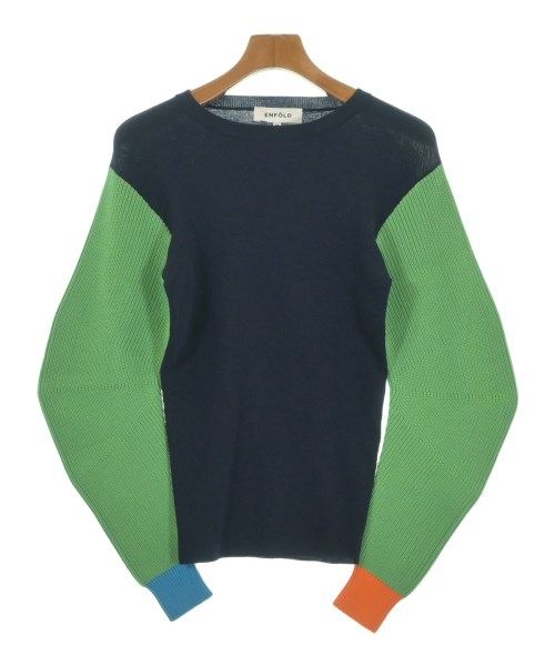 ENFOLD(エンフォルド)ニット・セーター 紺 サイズ:38(M位)/2200670000067