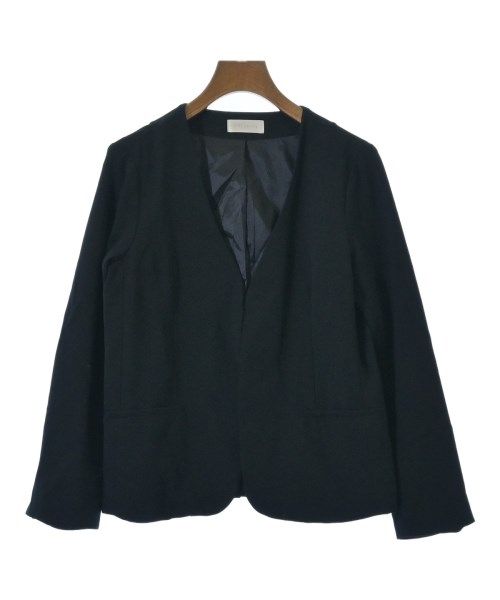 RIVE DROITE(リヴドロワ)ノーカラージャケット 紺 サイズ:F/2200659753038