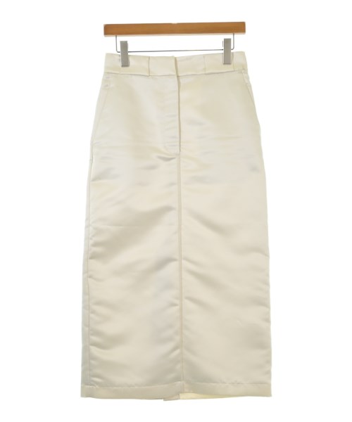 Demi-Luxe BEAMS(デミルクスビームス)ロング・マキシ丈スカート 白 サイズ:36(S位)/2200663181162