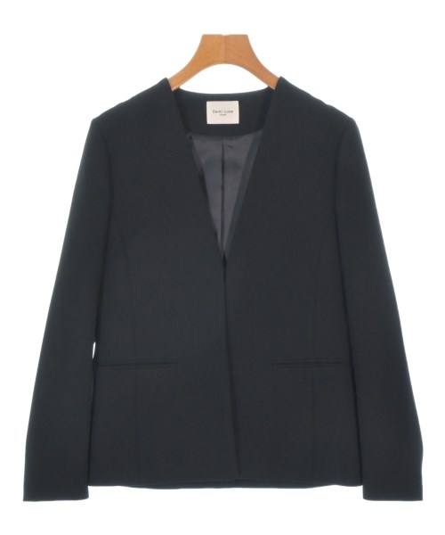 Demi-Luxe BEAMS(デミルクスビームス)ノーカラージャケット 黒 サイズ:36(S位)/2200667681064