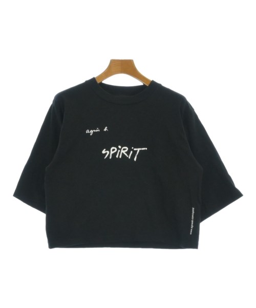 Agnes b.（アニエスベー）Tシャツ・カットソー 黒 サイズ:1(S位) レディース/2200697307071