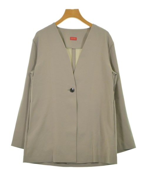 DES PRES(デプレ)ノーカラージャケット ベージュ サイズ:34(XS位)/2200626135010