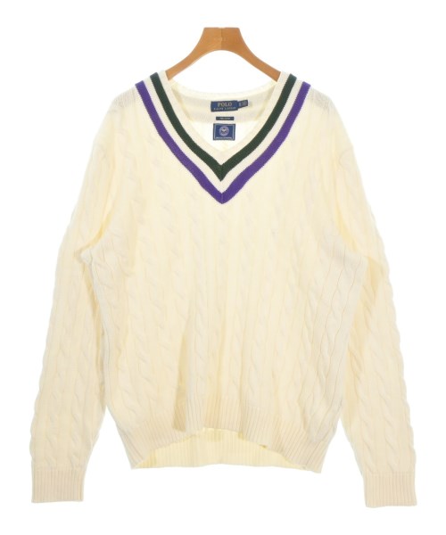Polo Ralph Lauren(ポロラルフローレン)ニット・セーター 白 サイズ:XL/2200679762034