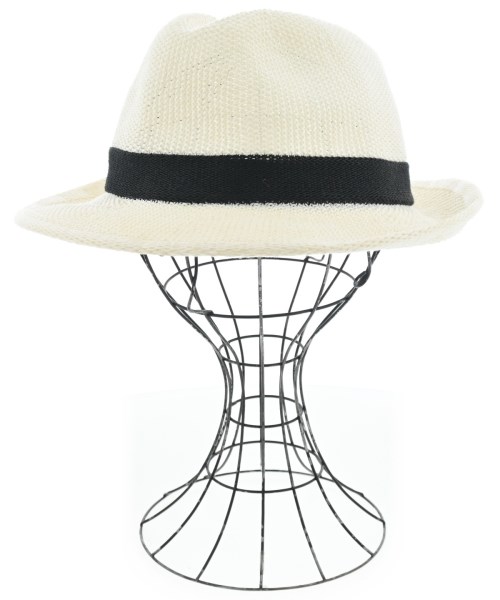 BARNEYS NEWYORK(バーニーズニューヨーク)ストローハット 白 サイズ:F/2200667026032