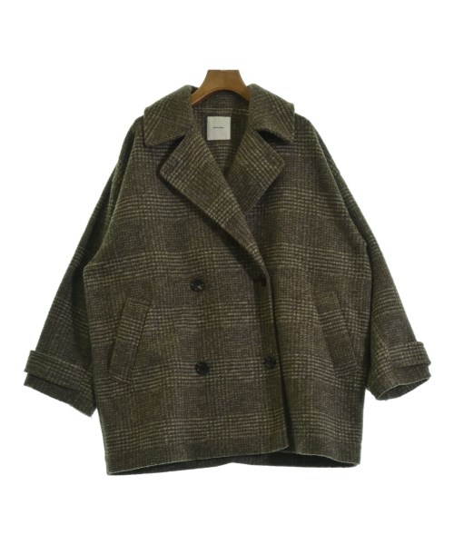 Spick and Span(スピックアンドスパン)ピーコート 茶 サイズ:36(S位)/2200696830013