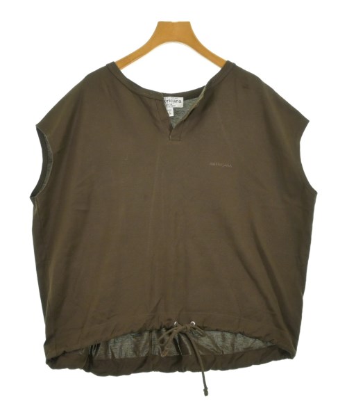 Americana(アメリカーナ)タンクトップ 茶 サイズ:F/2200602491048