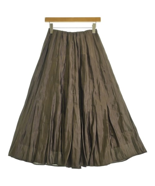 Mila Owen(ミラオーウェン)ひざ丈スカート 茶 サイズ:0(S位)/2200665237027