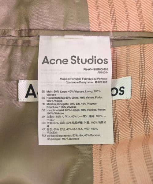 Acne Studios（アクネストゥディオズ）カジュアルジャケット ピンク サイズ:32(XXS位) レディース/2200489839025