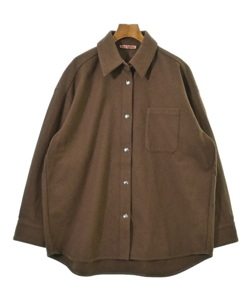 Acne Studios(アクネストゥディオズ)カジュアルシャツ 茶 サイズ:34(XS位)/2200660071145