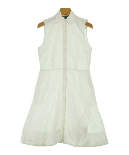 LAUREN Ralph Lauren(ローレンラルフローレン)ワンピース 白 サイズ:0(XS位)/2200632320233