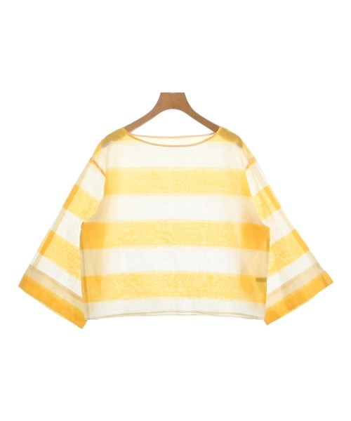 36 Quatre-Neuf(カルトナフ)カジュアルシャツ 黄 サイズ:36(S位)/2200671021054