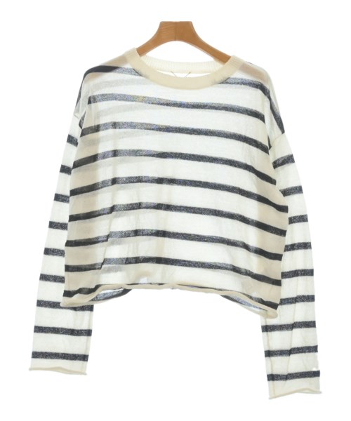 MUSE de Deuxieme Classe（ミューズドゥドゥーズィーエムクラス）ニット・セーター 白 サイズ:F レディース/2200616913017