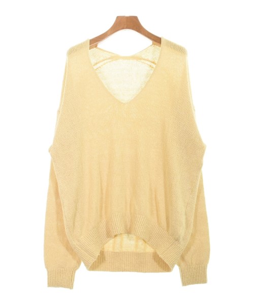 MUSE de Deuxieme Classe(ミューズドゥドゥーズィーエムクラス)ニット・セーター 黄 サイズ:F/2200631356011