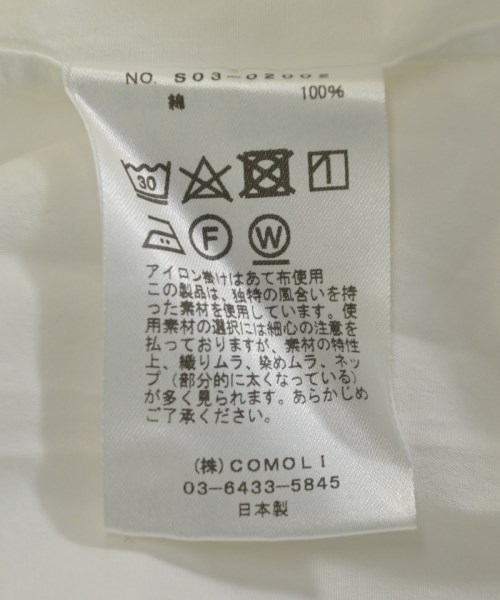 COMOLI（コモリ）カジュアルシャツ 白 サイズ:2(M位) メンズ/2200597078309