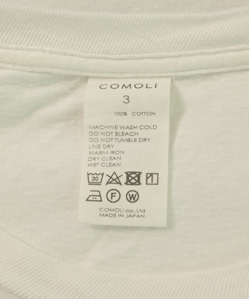COMOLI（コモリ）Tシャツ・カットソー 白 サイズ:3(L位) メンズ/2200588337125