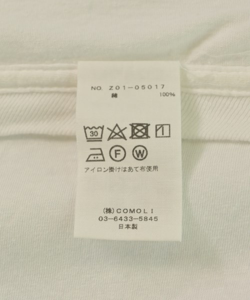 COMOLI（コモリ）Tシャツ・カットソー 白 サイズ:3(L位) メンズ/2200588337125