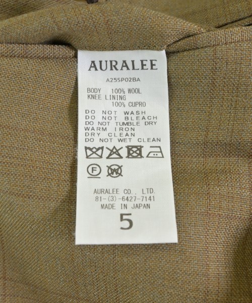 AURALEE（オーラリー）スラックス カーキ サイズ:5(L位) メンズ/2200593812013