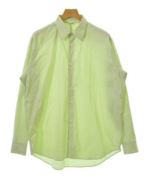 AURALEE(オーラリー)カジュアルシャツ 緑 サイズ:5(L位)/2200600178156