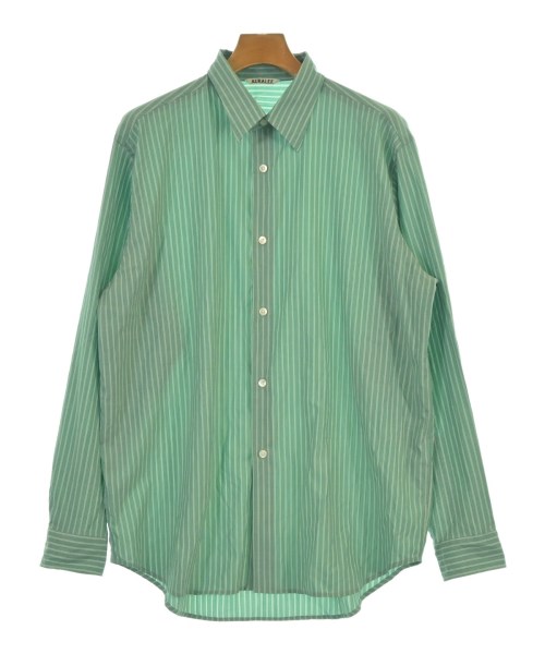 AURALEE(オーラリー)カジュアルシャツ 緑 サイズ:5(L位)/2200624822011