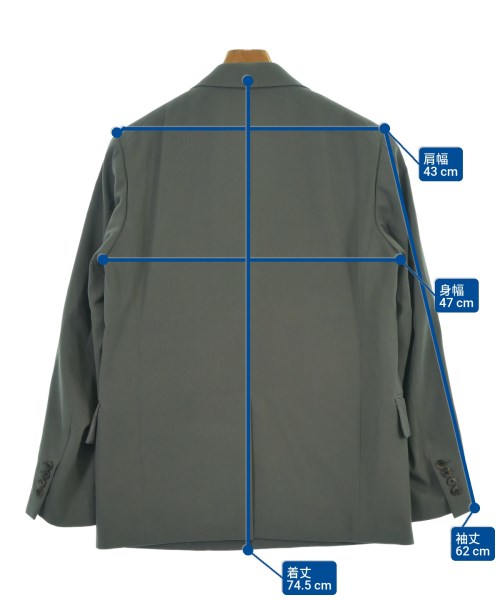 AURALEE（オーラリー）テーラードジャケット グレー サイズ:3(S位) メンズ/2200625231034