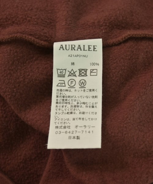 AURALEE（オーラリー）スウェット 赤 サイズ:4(M位) メンズ/2200615852096