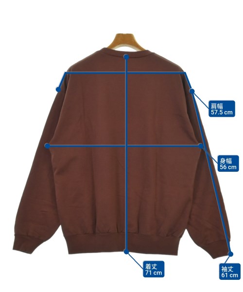 AURALEE（オーラリー）スウェット 赤 サイズ:4(M位) メンズ/2200615852096