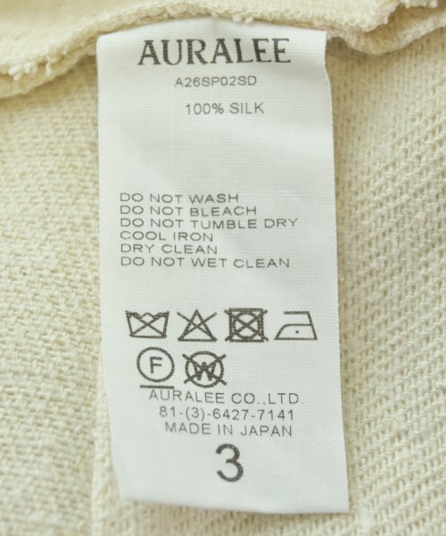 AURALEE（オーラリー）ショートパンツ 白 サイズ:3(S位) メンズ/2200698893078