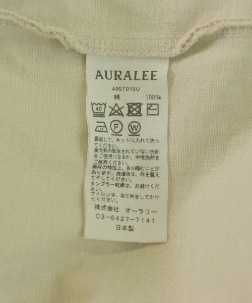 AURALEE（オーラリー）Tシャツ・カットソー ベージュ サイズ:4(M位) メンズ/2200700701032