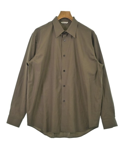 AURALEE(オーラリー)カジュアルシャツ カーキ サイズ:5(L位)/2200671028015