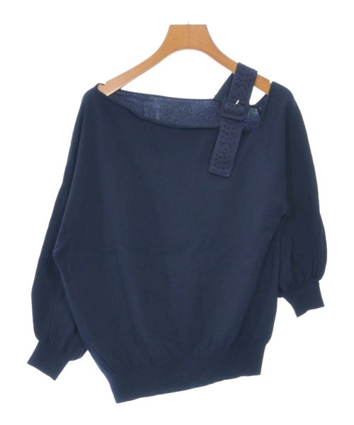 And Couture(アンドクチュール)ニット・セーター 紺 サイズ:38(M位)/2200639200057