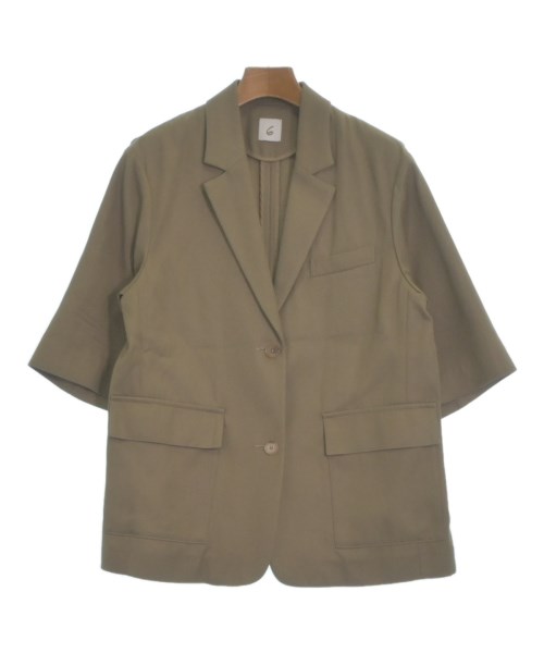6(ROKU)(ロク)テーラードジャケット カーキ サイズ:36(S位)/2200483671218