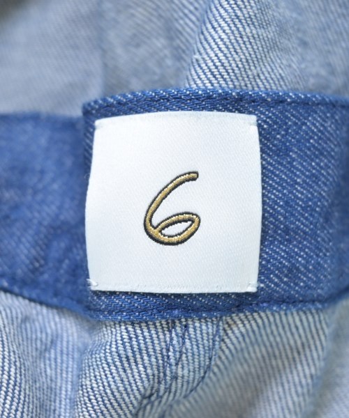 6(ROKU)（ロク）オールインワン/サロペット 青 サイズ:38(M位) レディース/2200588945023