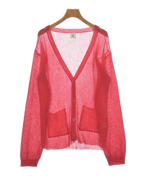 6(ROKU)(ロク)カーディガン 赤 サイズ:-(L位)/2200628967091