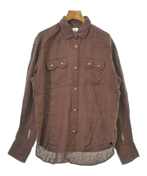 6(ROKU)(ロク)カジュアルシャツ 茶 サイズ:F/2200608024066