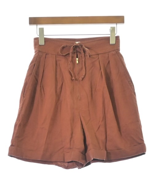 6(ROKU)(ロク)ショートパンツ 茶 サイズ:36(S位)/2200659125026