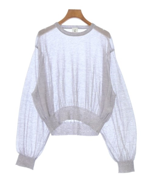 6(ROKU)(ロク)ニット・セーター グレー サイズ:F/2200653701066