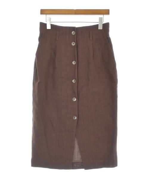 6(ROKU)(ロク)ロング・マキシ丈スカート 茶 サイズ:36(S位)/2200645919011