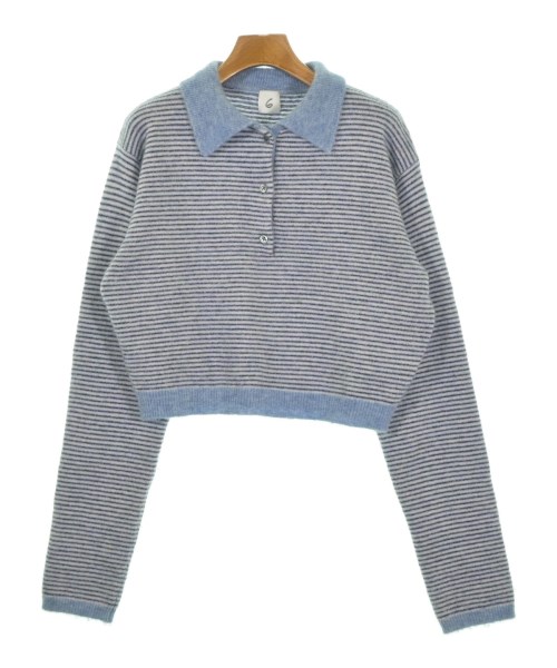 6(ROKU)(ロク)ニット・セーター 青 サイズ:F/2200664452018