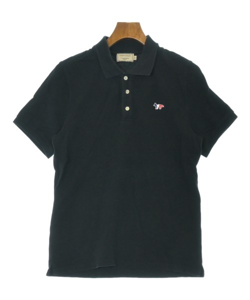 MAISON KITSUNE(メゾンキツネ)ポロシャツ 黒 サイズ:S/2200651189088