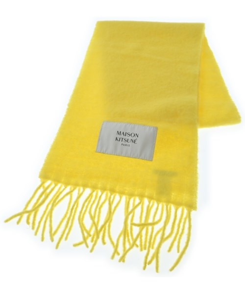 MAISON KITSUNE(メゾンキツネ)マフラー 黄 サイズ:-/2200639294094
