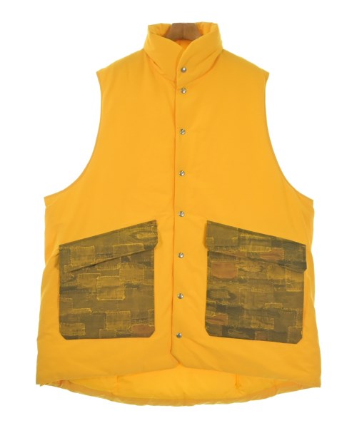 black means(ブラックミーンズ)ダウンジャケット/ダウンベスト 黄 サイズ:3(L位)/2200670522026