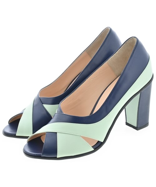 CARVEN ROND POINT(カルヴェン　ロン　ポワン)パンプス 紺 サイズ:24cm/2200657673024