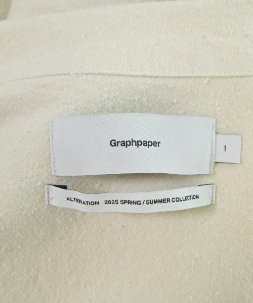 Graphpaper（グラフペーパー）カジュアルシャツ 白 サイズ:1(S位) メンズ/2200601494019